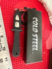 Cold Steel Fixed 2" Blade No.42 Ready Edge Japan With Sheath and Key Chain 90's