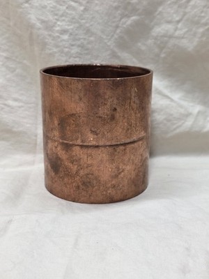 Mueller 3'' Wrot Copper Pipe Coupling Rolled Stop C x C - W01092