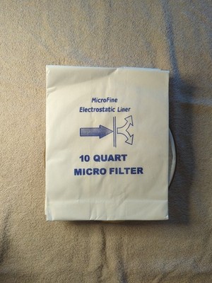 ProTeam 10 Quart #100331 Micro Filtration Backpack Vacuum Bags 5 Pack