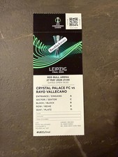 TICKET REPRO UEFA FINAL CONFERENCE CRYSTAL PALACE-RAYO VALLECANO 2026 LEIPZIG R