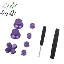 Game Controller Aluminum Alloy Buttons Thumb Stick Set Replacement Parts