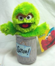 SOFT SESAME STREET OSCAR THE GROUCH 9" Plush STUFFED ANIMAL Toy NEW w/ TAG