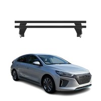 Menabo DachträGer GrundtäGer FüR Hyundai Ioniq 2017-2022 50Kg Alu Schwarz 2 Tlg
