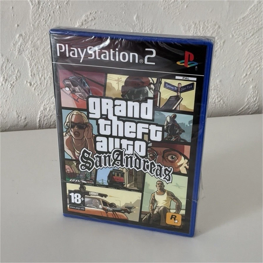 Rockstar Games GTA San Andreas PS2 PAL 18+ 2004 Sous blister - Photo 1/4