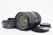  Almost Unused Canon EF 24-105mm f/4 L IS II USM Zoom Lens w/Hood From JAPAN