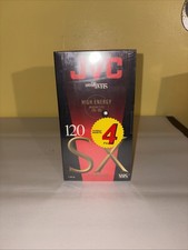NEW SEALED 4 PACK Of JVC SX120 T-120 SX Blank High Energy VHS Video Cassettes