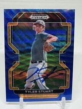 2022 Panini Prizm Draft Picks Baseball SIGNED  Tyler Stuart PDP170 Blue