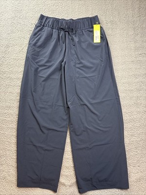 All in Motion Womens Large Navy Blue Active Light High Rise Wide Leg Pants