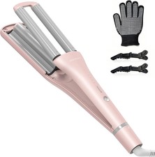 4 in 1 Hair Crimper - Waver Hair Tool with Adjustable Depths for 4 Wavy Styles,