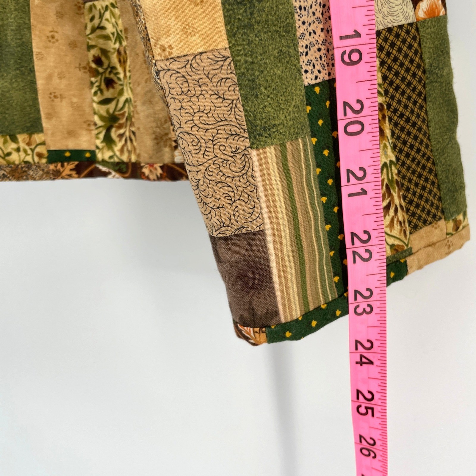 Patchwork Quilted Jacket Cottage Granny Core Peas… - image 7