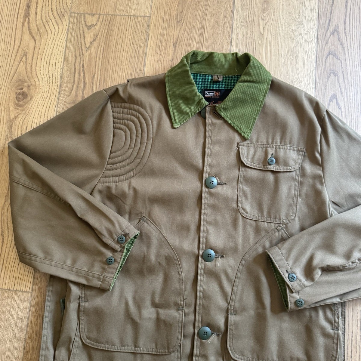 Vintage Sears Ted Williams Hunting Mens Medium Jacket 70s Chore