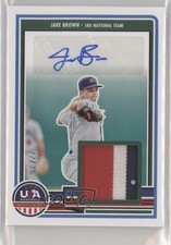 2023 USA Baseball Stars & Stripes Signature Materials Prime /25 Jake Brown Auto