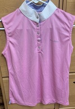 Equi Theme Sleeveless show shirt pink" 40 / L Equestrian France