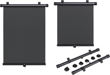 Paar Sonnensegel Rollo für Auto Universal 54x45 cm + Saugnäpfe Para