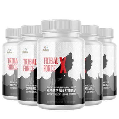Tribal Force X- Men's Health & Bodybuilding- 5 Bottles- 300 Tablets