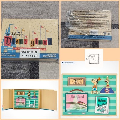 2026 Disney Disneyland 70th 5 Pin Hinged Souvenir Box Set Limited