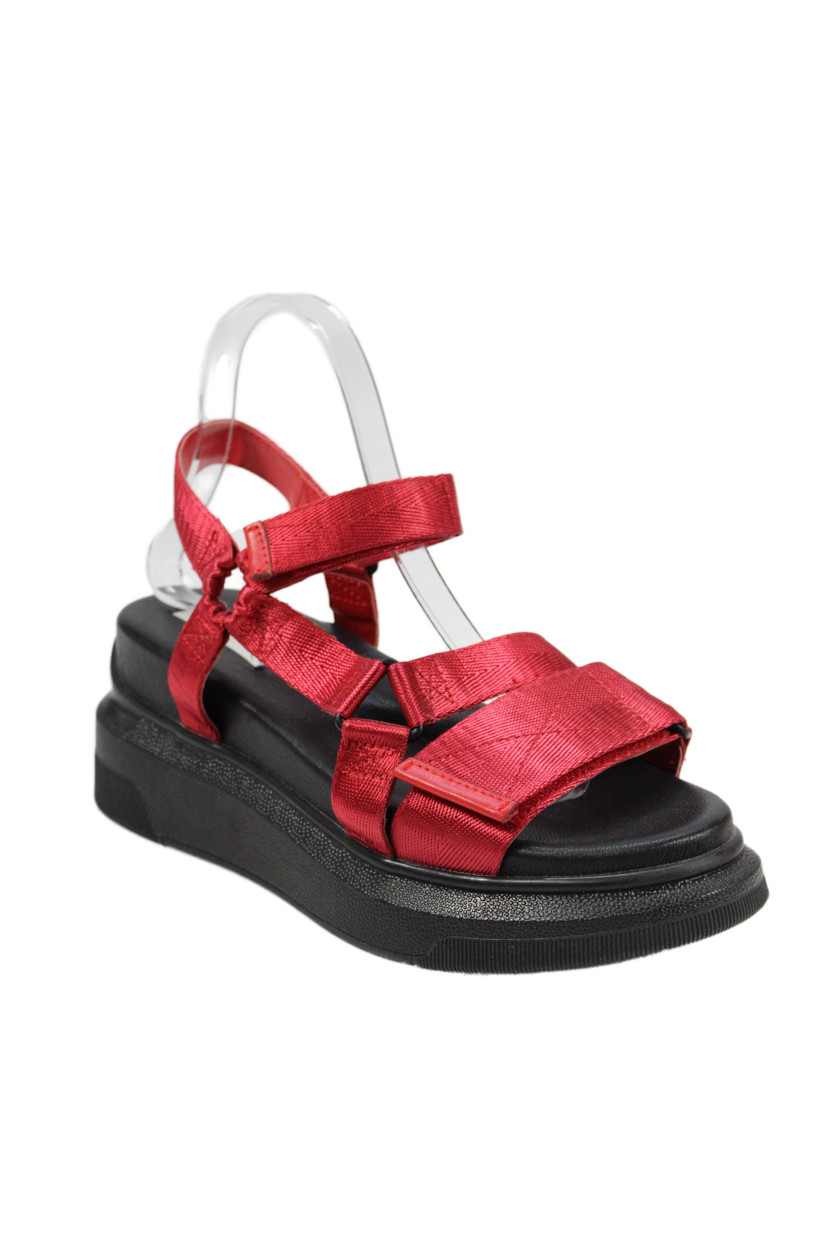 Suzanne Rae Womens Strappy Platform Wedge Sandals Shoes Red Black Sz 9Free Shipping in US $100+ Orders | $6.95 Orders Below