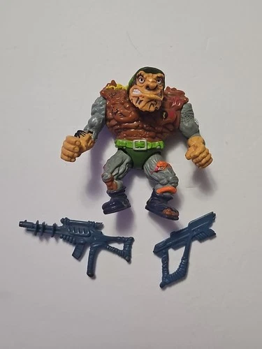 Vintage 1989 GENERAL TRAAG - TMNT Action Figure With BOTH GUNS Playmates
