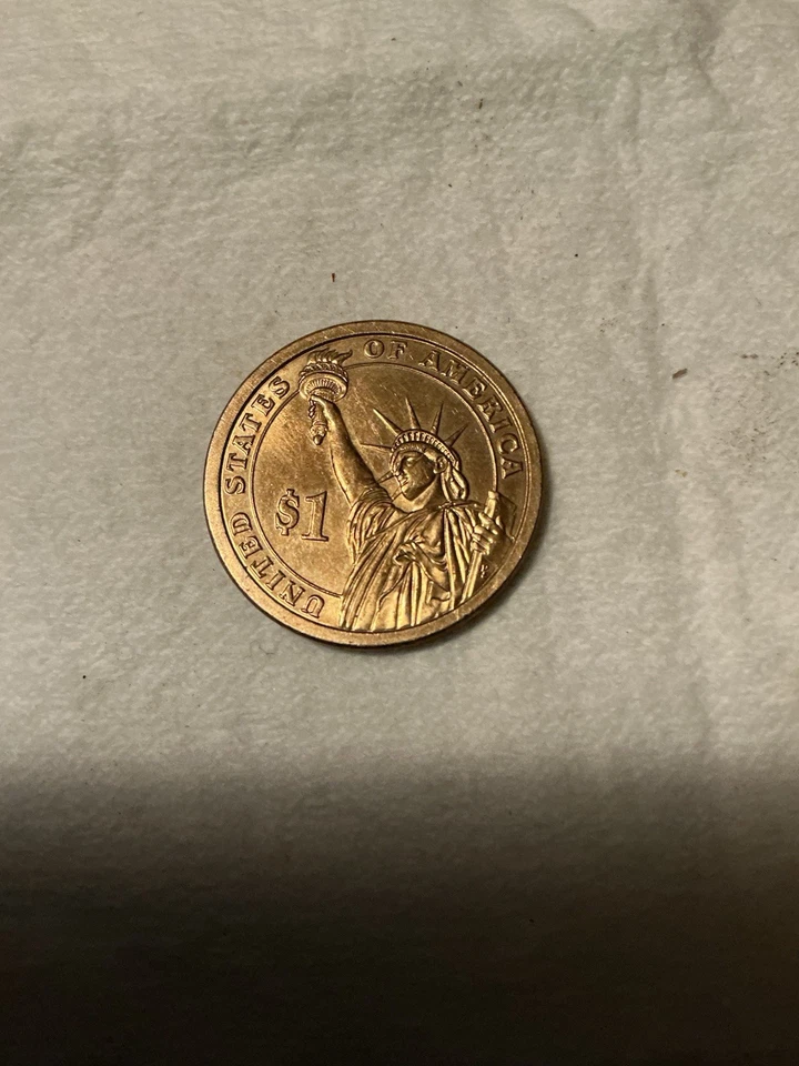 2007 P James Madison Presidents Dollar Coin In Gold 1809-1817 Very Rare - Image 2 of 2