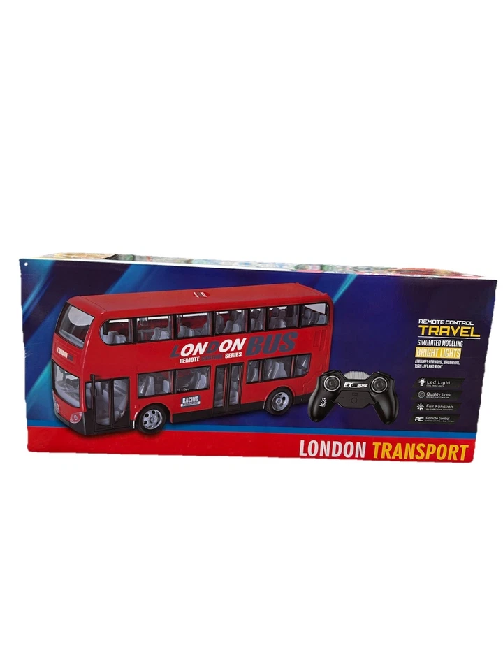 Remote Control Bus 2.4GHz Rechargeable Double Decker Bus R/C Fun London Bus - Image 2 of 3
