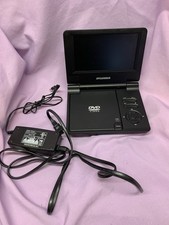 Sylvania Portable DVD Player SDVD7014 Black 7-Inch SDVD7014-BLACK Works Great 