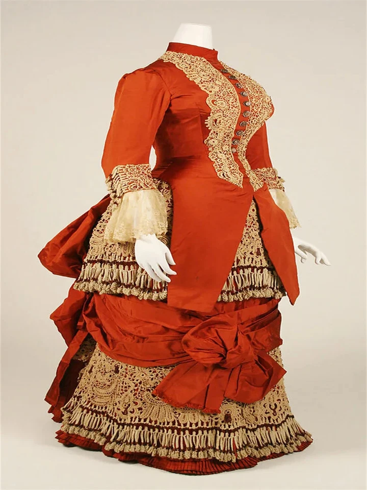 1880s Victorian Civil War Bustle  Comstock Day Dresses Historical  Renaissance  - Image 2 of 4