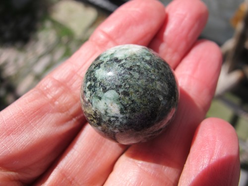 Preseli Bluestone Sphere Stonehenge Stone healing Crystal British Ball earth UK - Picture 14 of 22