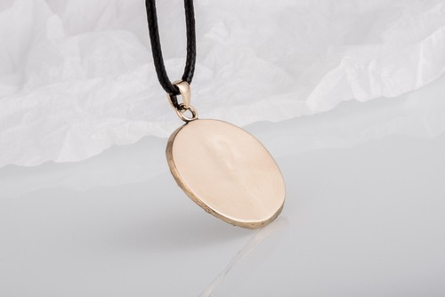 Rollo's Viking Shield Pendant Unique Handmade Men's Necklace Norse Armor Jewelry - Picture 5 of 11