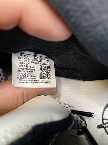 Nike Air Zoom Flight 95 DX5505-100 Sail Pale Ivory Black White Men’s SZ 10.5 NEW - Picture 12 of 19