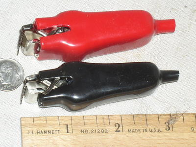 PHILMORE HEAVY DUTY 30A 30 A AMP BATTERY ALLIGATOR CLAMP CLIP SET RED BLACK USA 