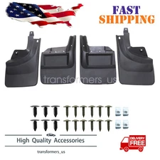 For Jeep Wrangler JL 2018-2024 Set Splash Guards Mud Flaps Black 82215332AB