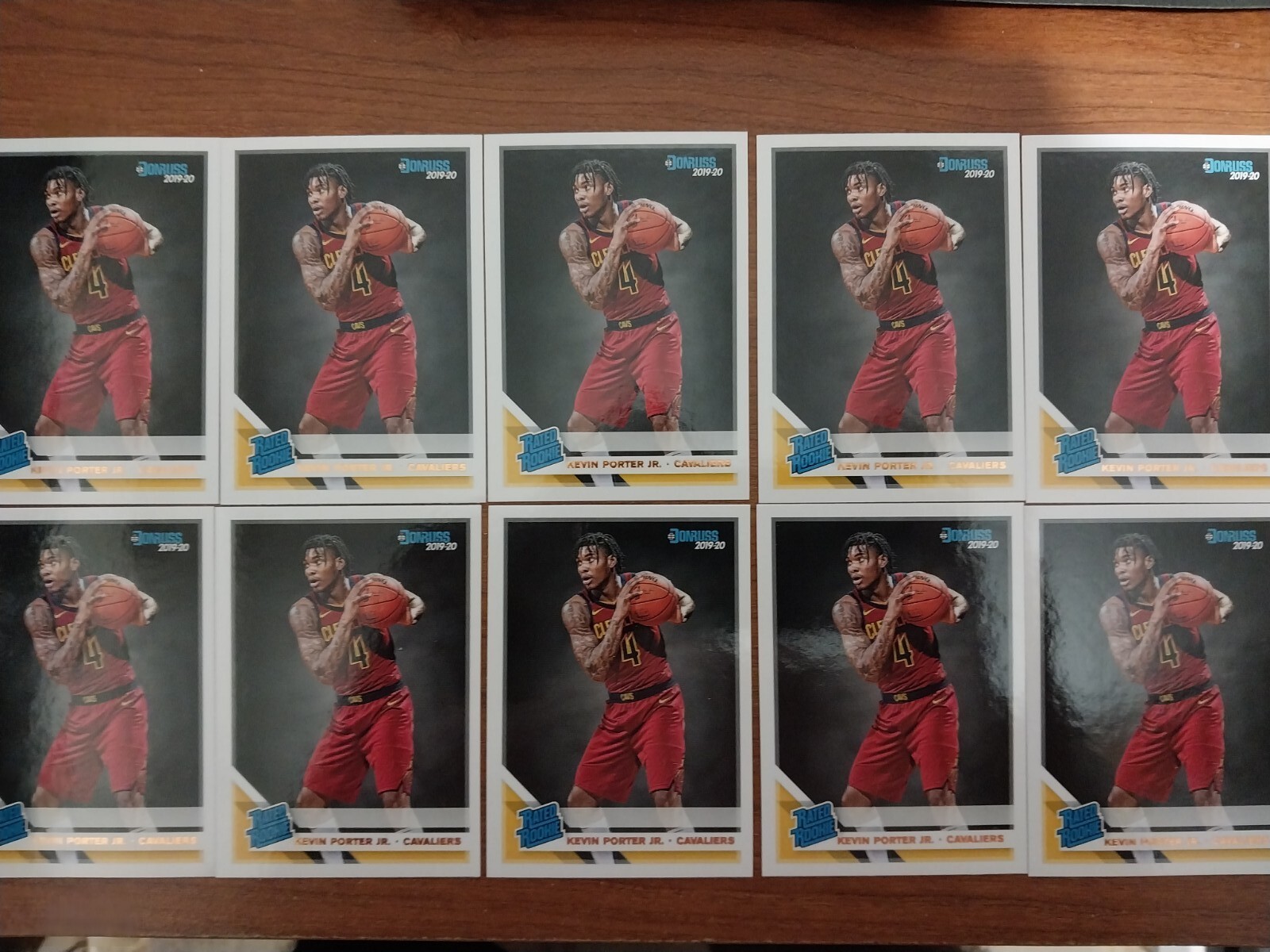 (10) 2019-20 Donruss Rated Rookie Kevin Porter Jr. Rc Cleveland Cavaliers #228