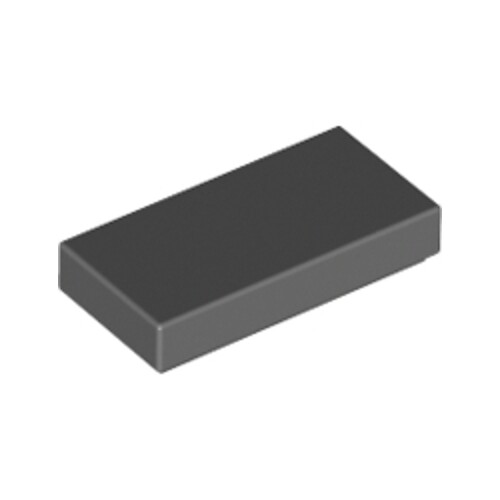 Lego Bricks 20x Dark Stone Grey 1x2 Tile Flat Thin Studless 4211052 3069 NEW - Picture 1 of 5