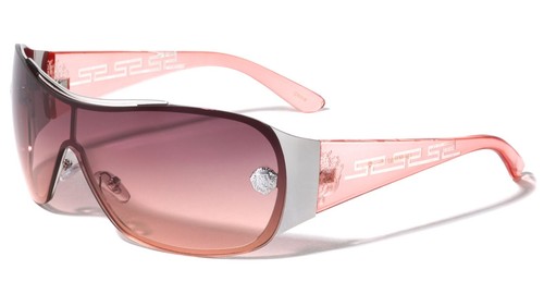 GAFAS DE SOL DEPORTIVAS DE DISEÑO RETRO MODA INFORMAL ENVOLVENTE ESCUDO DE UNA PIEZA - Imagen 5 de 8