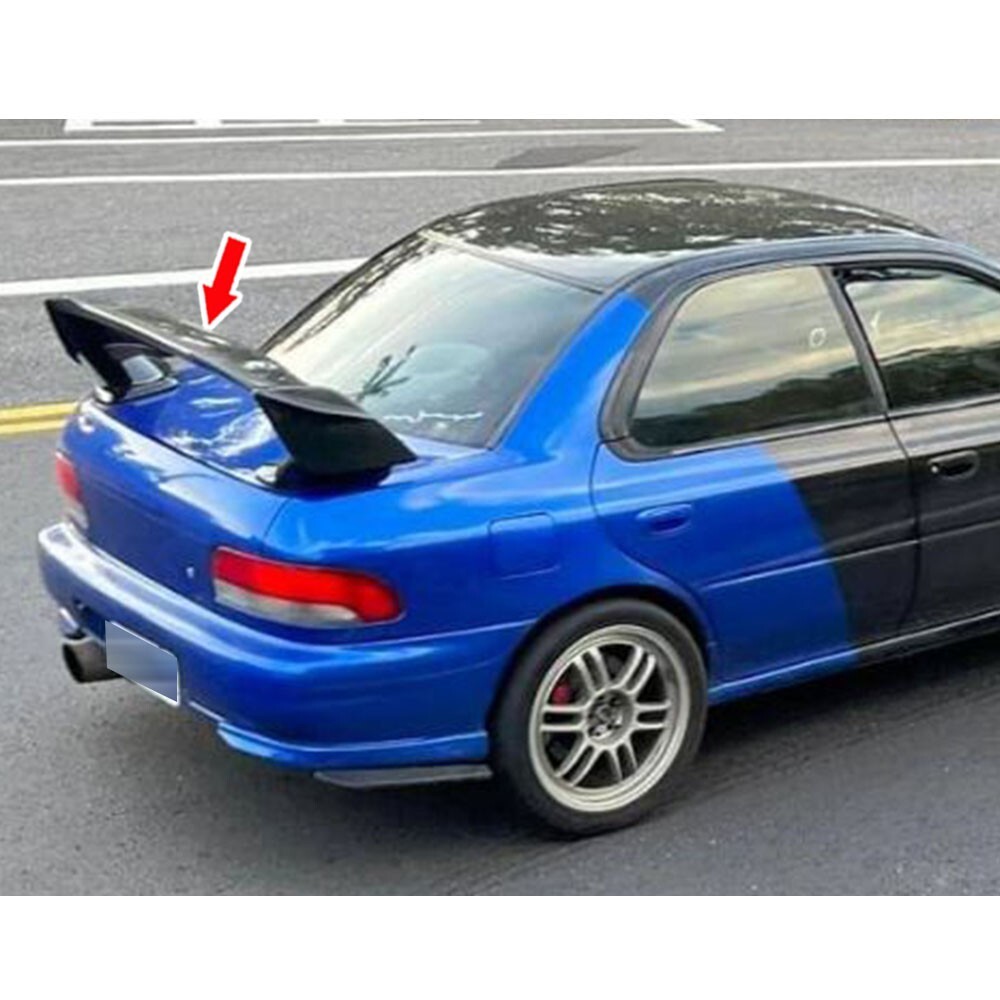 Painted Black STI Type Trunk Spoiler for Subaru Impreza WRX STi