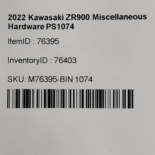 2022 Kawasaki ZR900 Miscellaneous Hardware Bolts Nuts Clips PS1074 - Picture 5 of 5
