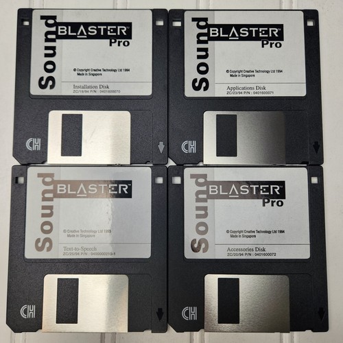 Sound Blaster Pro 3.5" Diskettes from Creative Technology 1994 Installation + 3 - 第 1/6 張圖片