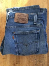 Vintage Levis 517 Orange Tab Boot Cut USA 34x30 Distressed