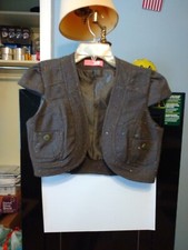 Womans Bolero Vest Medium Green