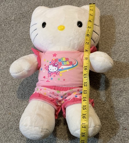 Peluche Hello Kitty Build A Bear blanche Sanrio sans nœud 18" avec tenue (M2) - Photo 13/15