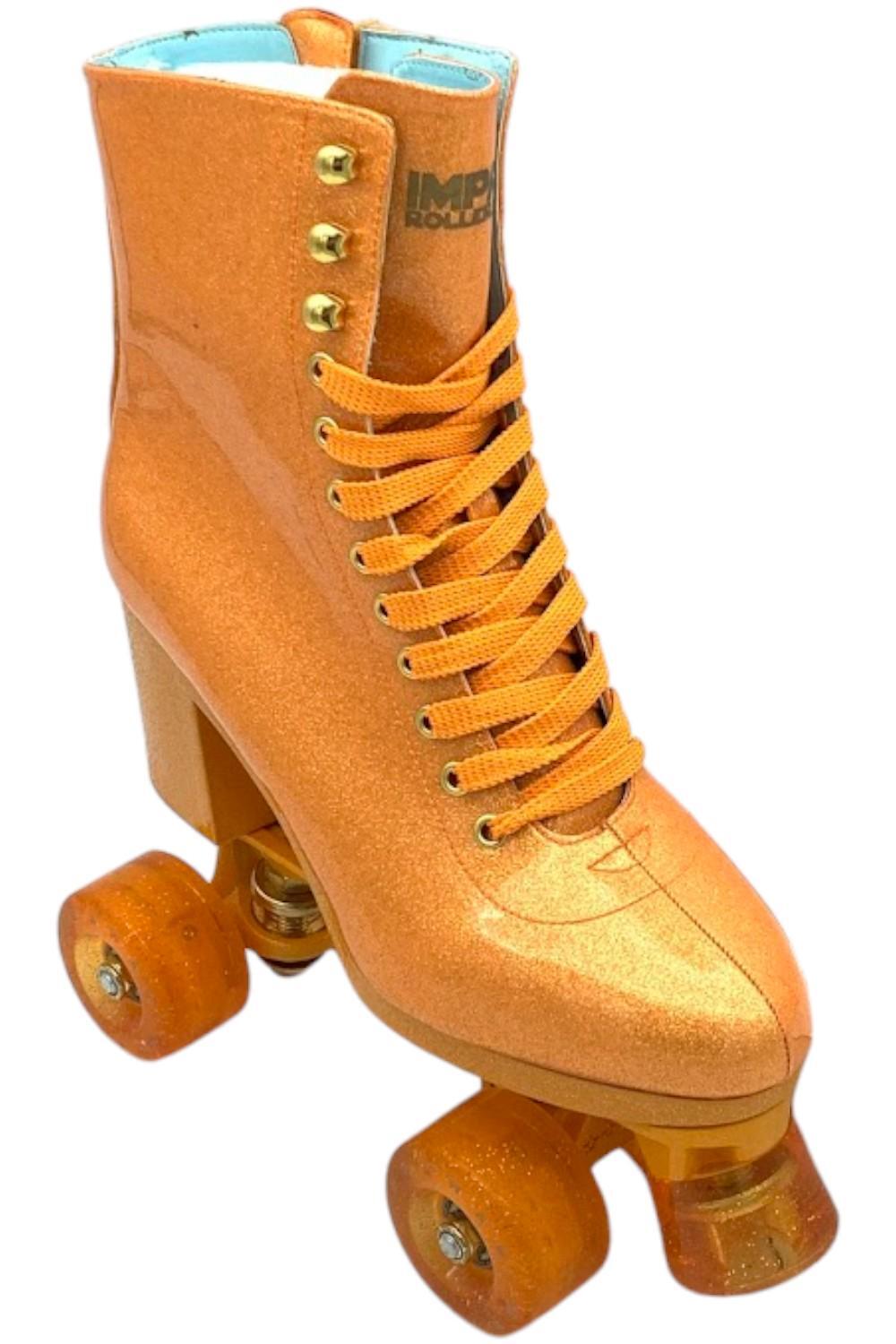 Роликовые коньки Impala Женские Marawa на высоком каблуке Сверкают оранжевым