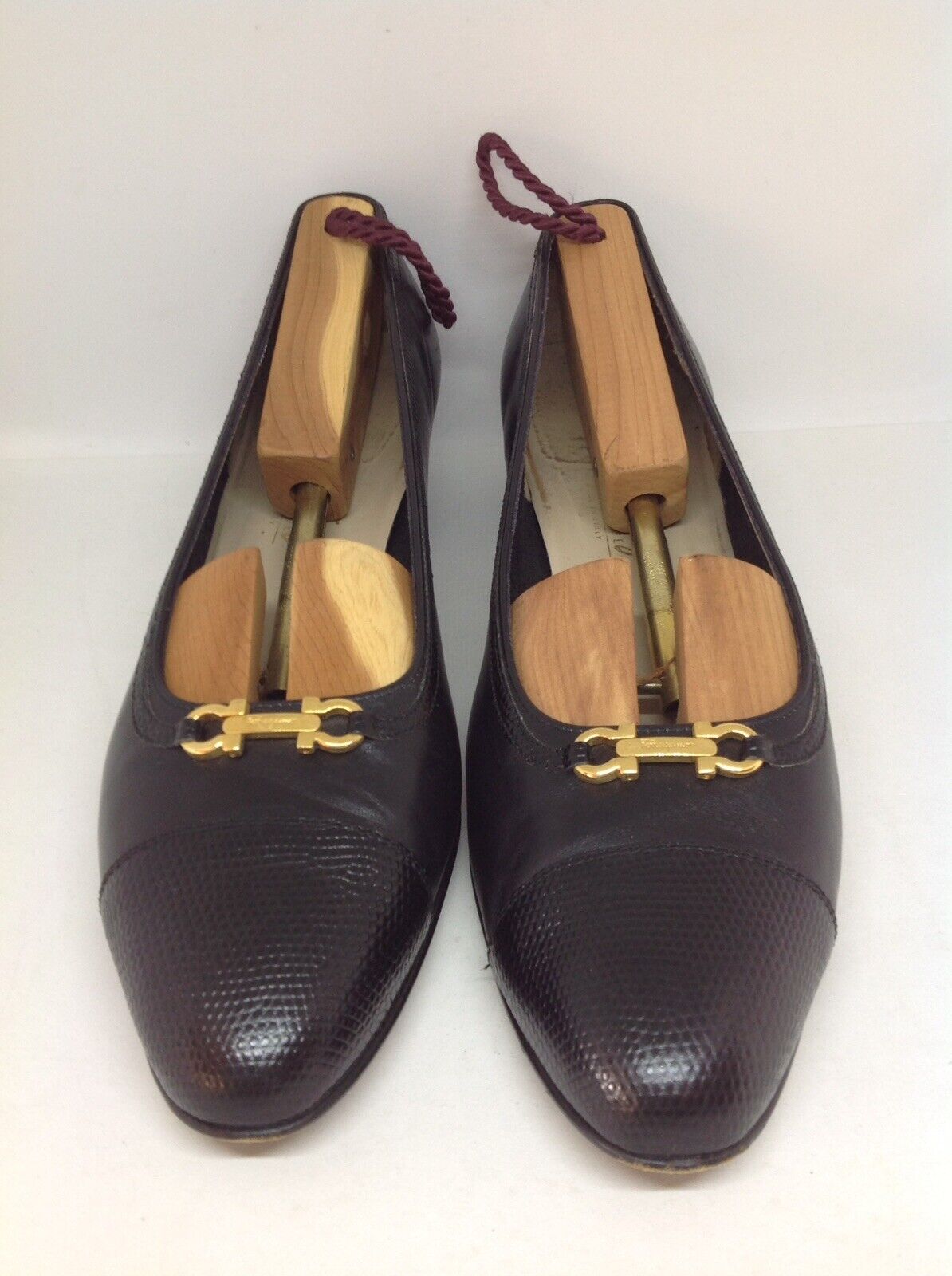 Ferragamo women shoes 10 Black Snakeskin Trim - image 6