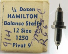Hamilton 12s 1250 one 1 staff balance 723 Pivot 9