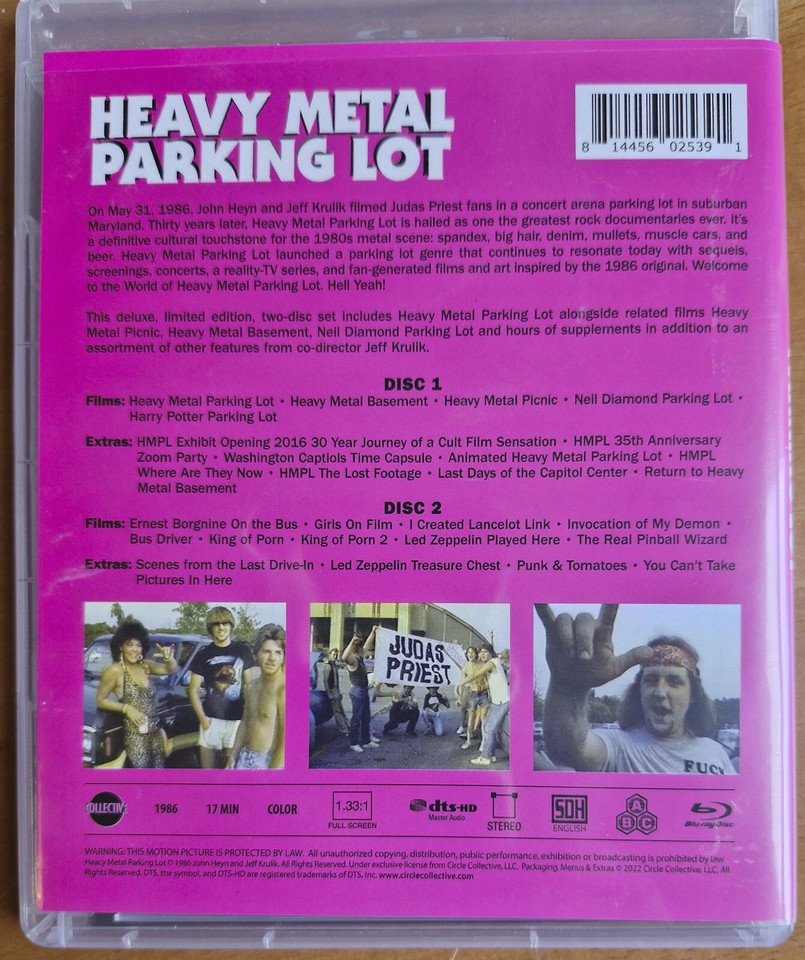 Heavy Metal Parking Lot Bluray region A eBay