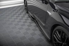 Seitenschweller Ansatz für Nissan GTR R35 Facelift schwarz Hochglanz Schweller