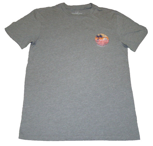 Vineyard Vines Island Tee Mens Womens Size Small California Gray T Shirt