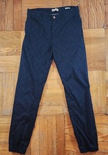 Scotch  Soda Boys Pants Sz 14 Relaxed Slim Navy Blue Polka Dots