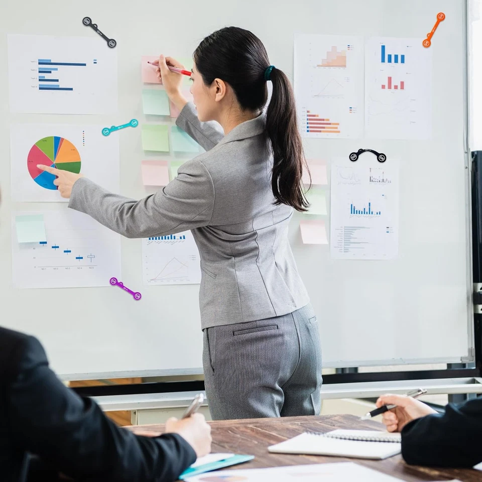 18 Pack Magnetic Cable Clips Cable Organizers Earbuds Cords Winder Bookmark Clip - Image 4 of 4