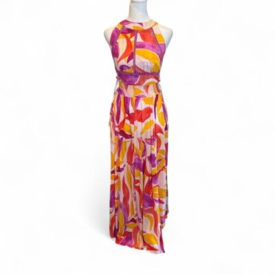 Anthropologie  Abel the Label Rumi Tropical Maxi Dress XS NWT Wedding Guest Boho