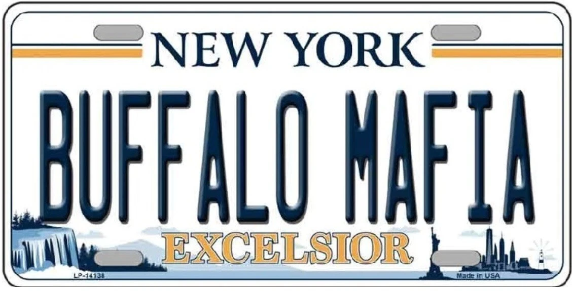 Buffalo Mafia License Plate